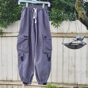 YesStyle Corduroy Cargo Velcro Sweatpants (XS)